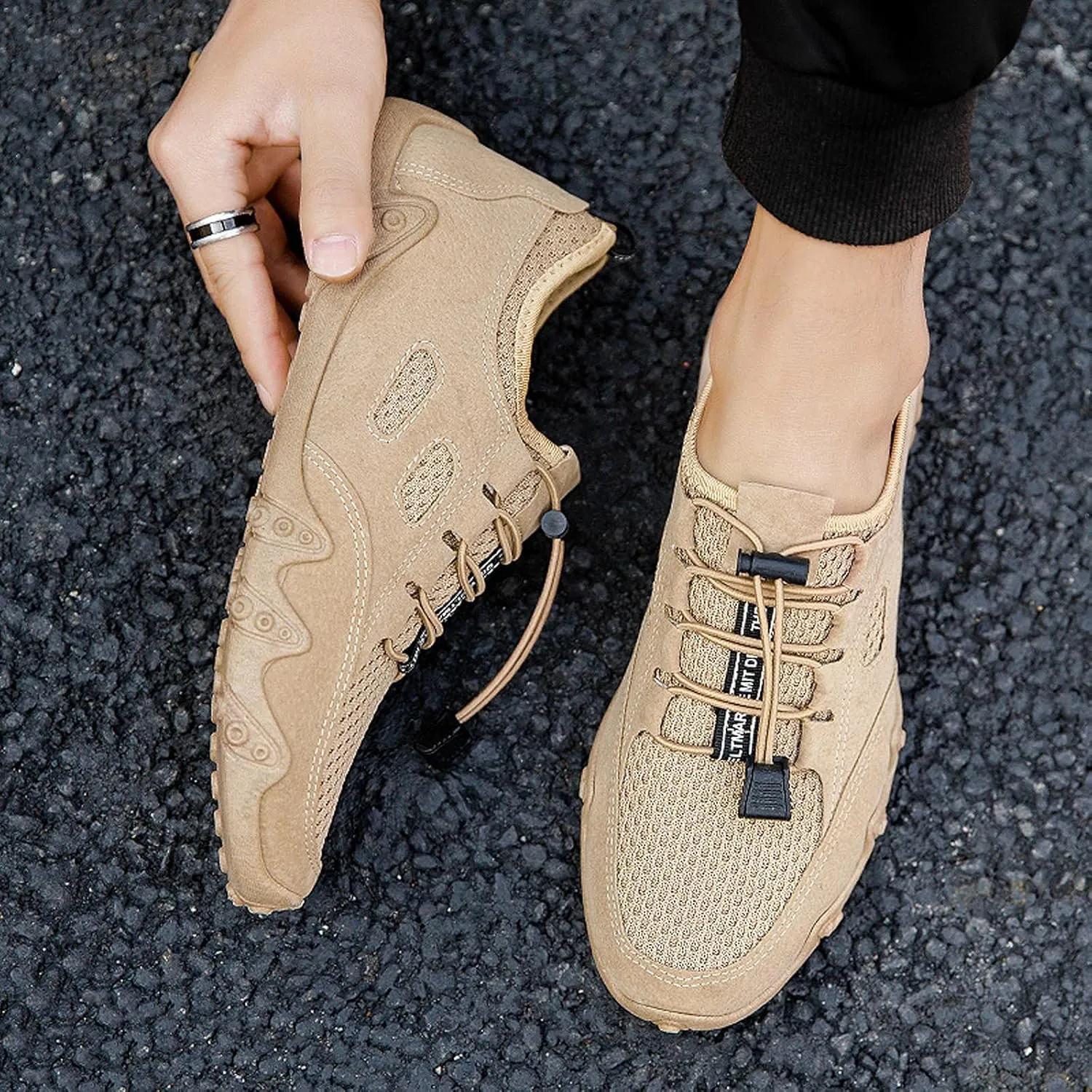 Mens Oxfords Lace-Up Lightweight Casual Walking Shoes Tennis Shoes Men Walking Dress Casual Shoes Black Sneakers Brown Tennis Shoe Loafers Casual Slip On