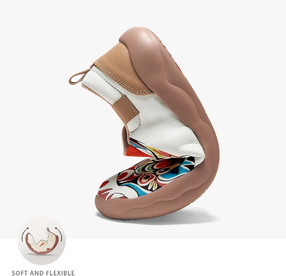 Men's Shoes Slip Ons Walking Loafers Lightweight Comfortable Art Painted Travel Sneaker Horse Spoon Face Chinese Style
