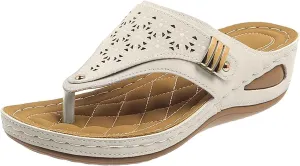 Orthopedic Sandals for Women Breathable Mesh Hollow Sports Comfortable Flip Flops Arch Support Slippers Sandals