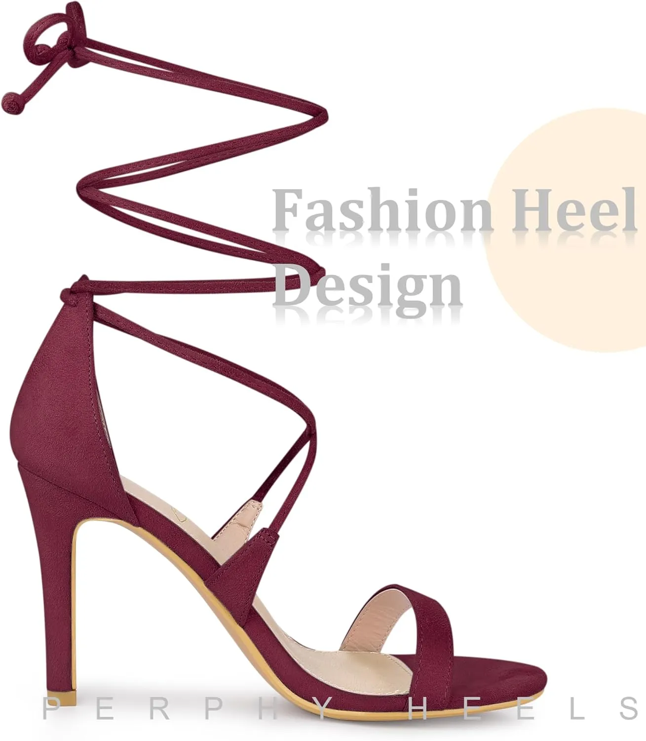 Perphy Strappy Stiletto High Heels Lace Up Sandals for Women