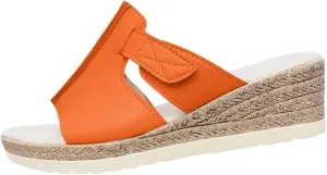 Platform Sandals for Women Slides Casual Dressy Espadrille Wedge Sandals Buckle Band Backless Slip On Summer Wedges