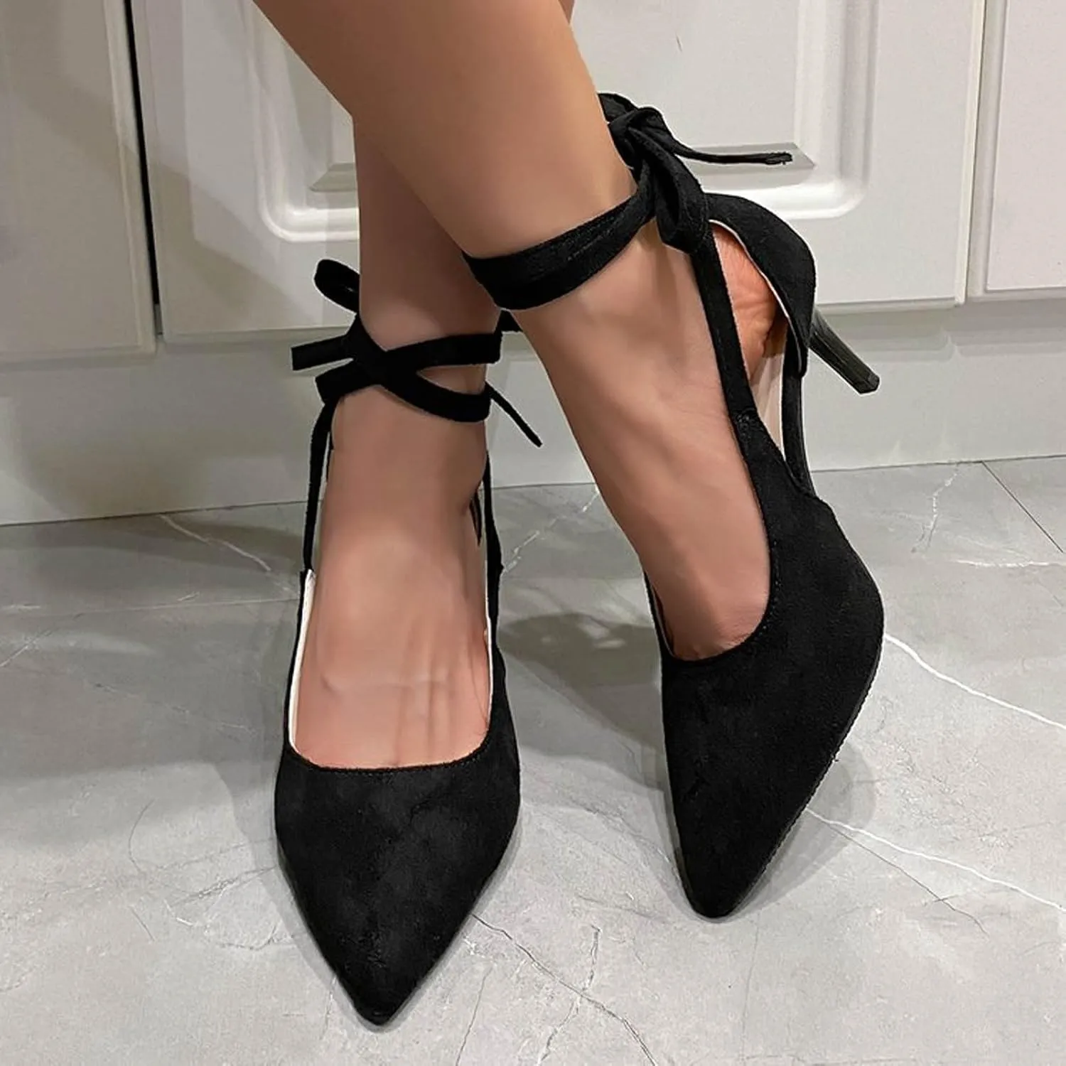 Platform Strappy Heel Sandals Open Toe Sandals Solid Color Versatile Cool High Heels