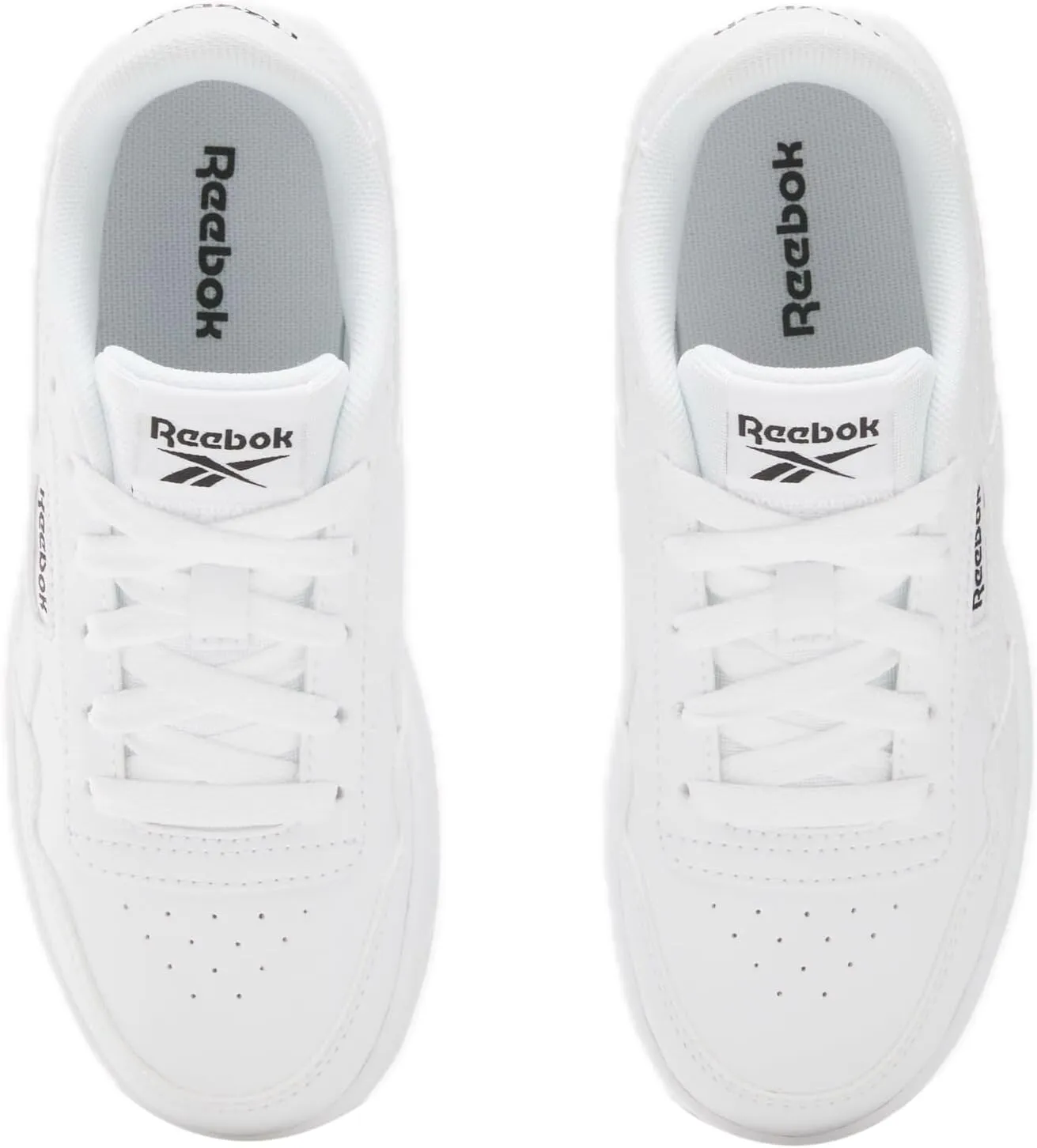 Reebok Boys' Court Advance Elastic Lace and Top Strap Sneaker