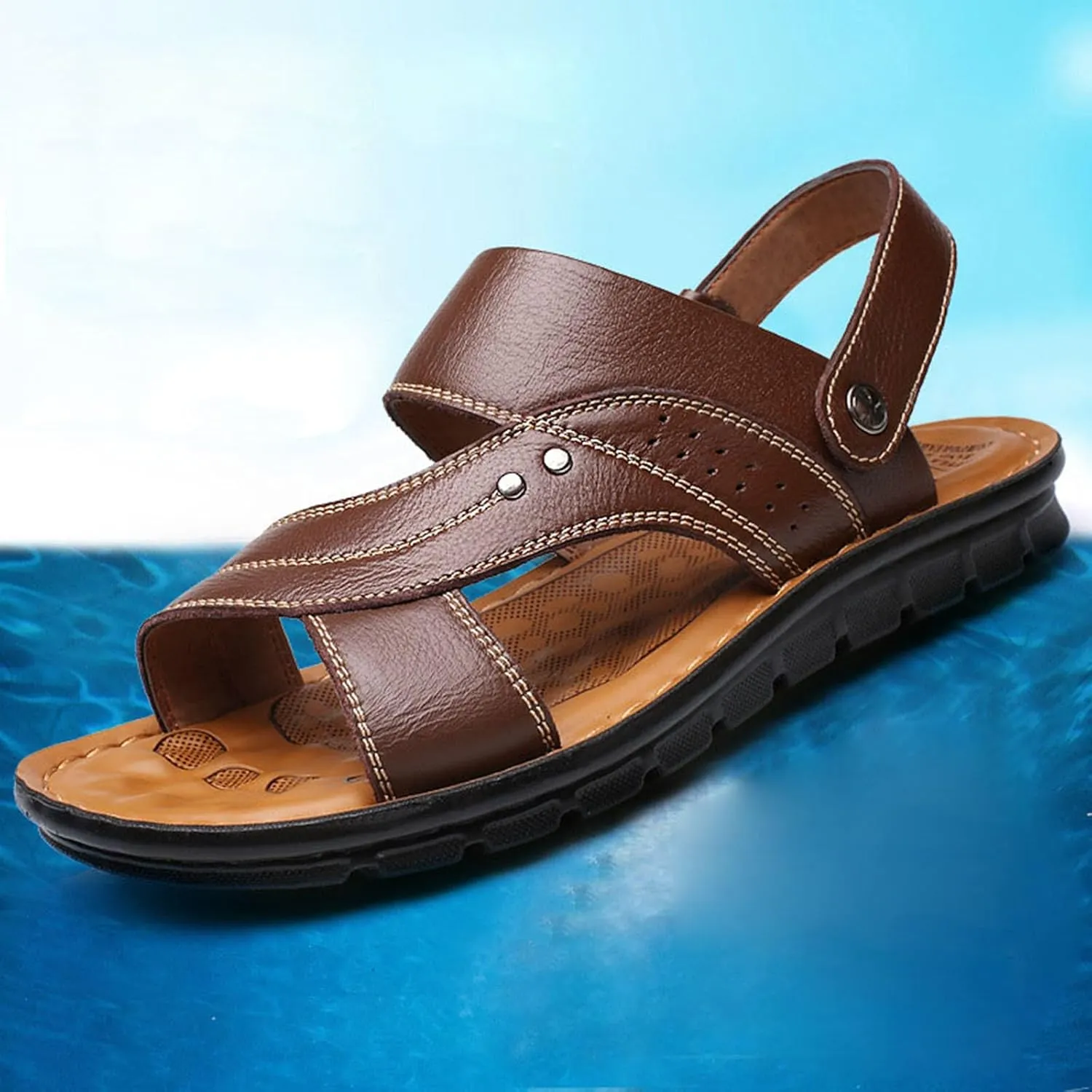 Ring Toe Slides for Women Sandals Y2K Oversize Footbed Flip Flops with Metal Clip Toe Slip On Summer Beach Slippers