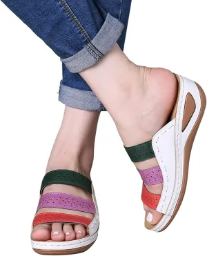 Sandals for Women Dressy, Women's Comfy Orthotic Sandals Orthopedic Sandals Summer Arch Support Slide Sandals