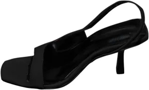 Sandals Strappy Heels Dressy Open Square Toe Open Toe High Heeled Sandals Fashion Temperament Square Head Roman