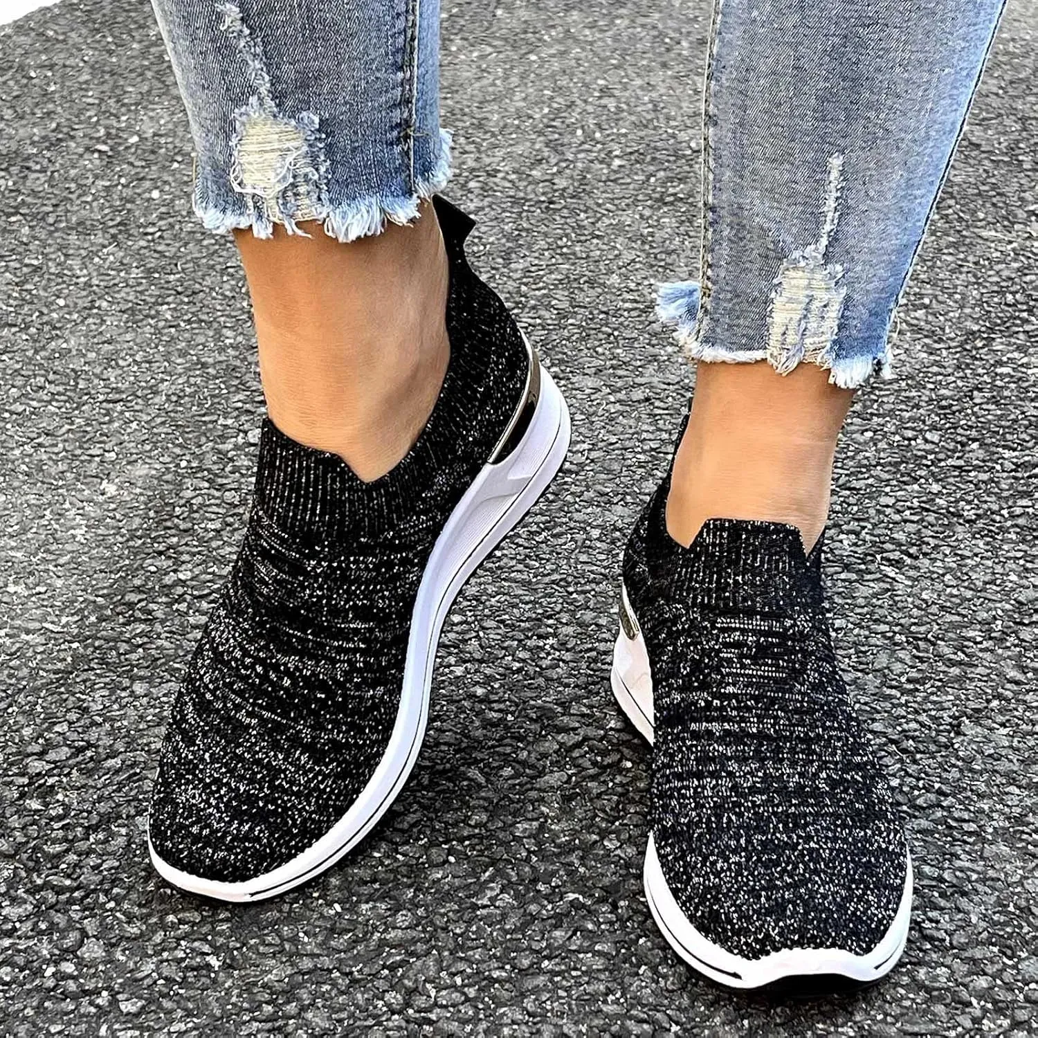 Shoes Leisure Casual Women Running Shoes Sport Breathable Wedge Outdoor Trainer Mesh Fitness Women's Shoes Casual Sneakers