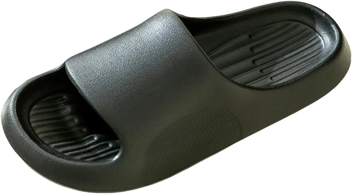 Shower Shoes for Women with Arch Support Flat Soled Open Toed Breathable Slippers Soft Soled Slippers