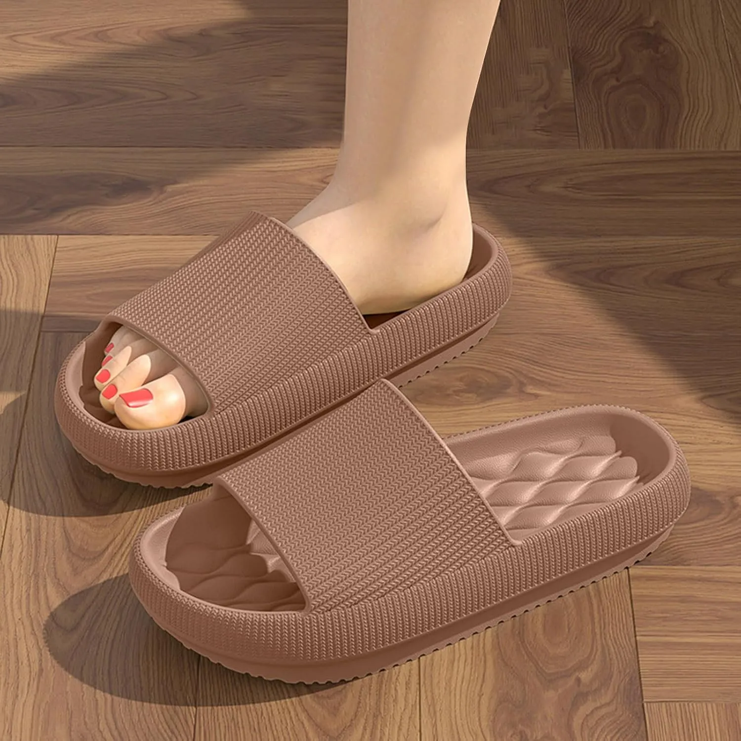 Shower Slippers for Women Men Home Leisure Sandals for Women Outdoor Wear Non Slip and Non Smelly Thick Soled Slippers