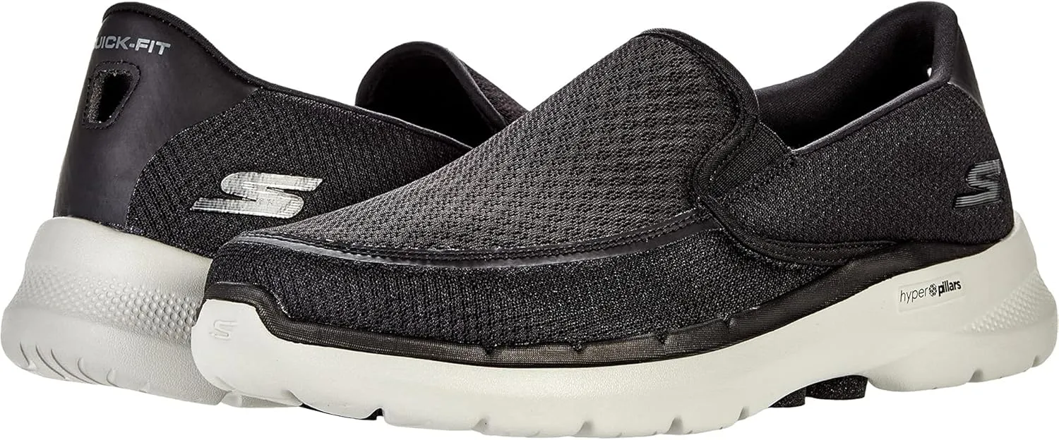 SKECHERS Performance Men's Gowalk 6-Elastic Stretch Slip-on Athletic Performance Walking Shoe