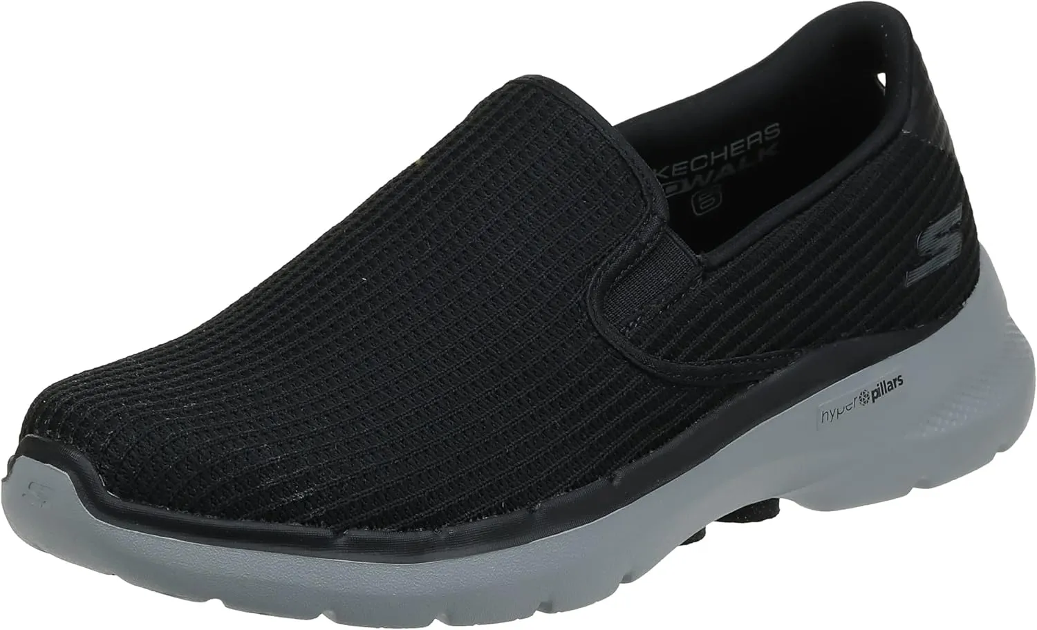 SKECHERS Performance Men's Gowalk 6-Elastic Stretch Slip-on Athletic Performance Walking Shoe