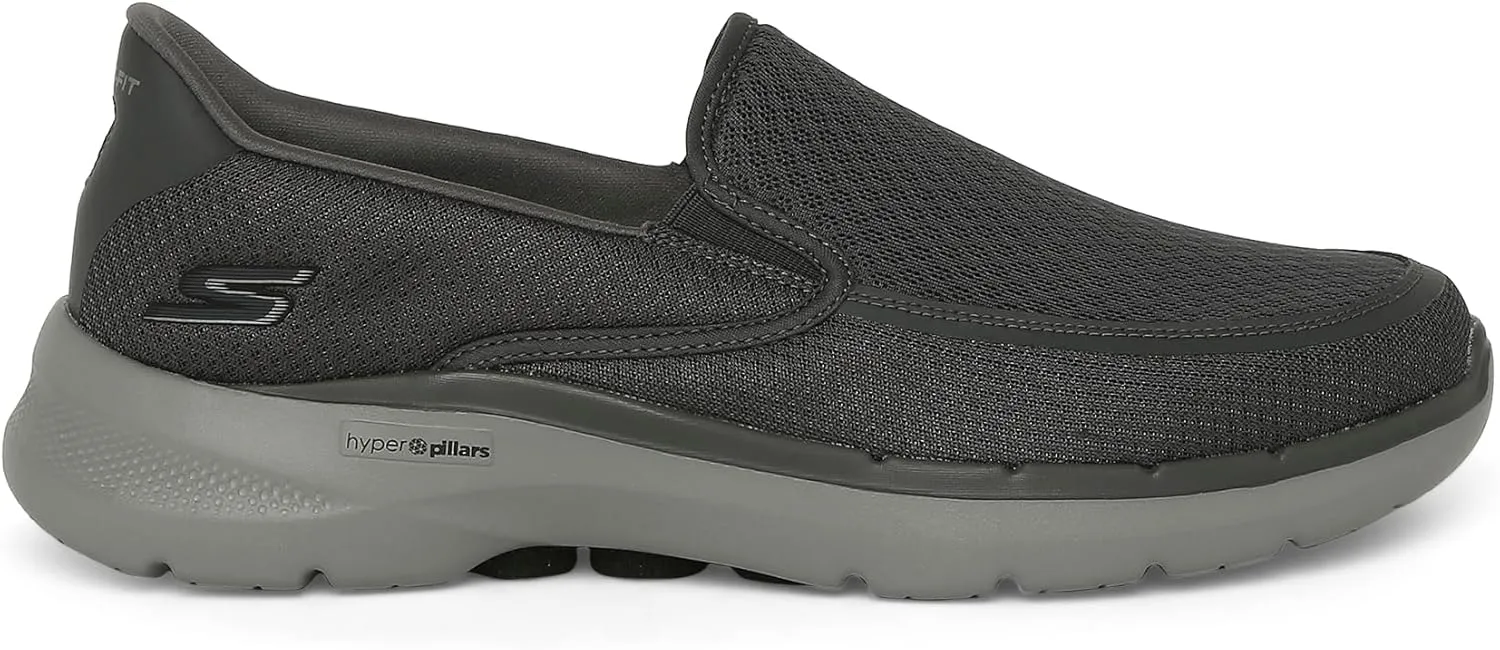 SKECHERS Performance Men's Gowalk 6-Elastic Stretch Slip-on Athletic Performance Walking Shoe