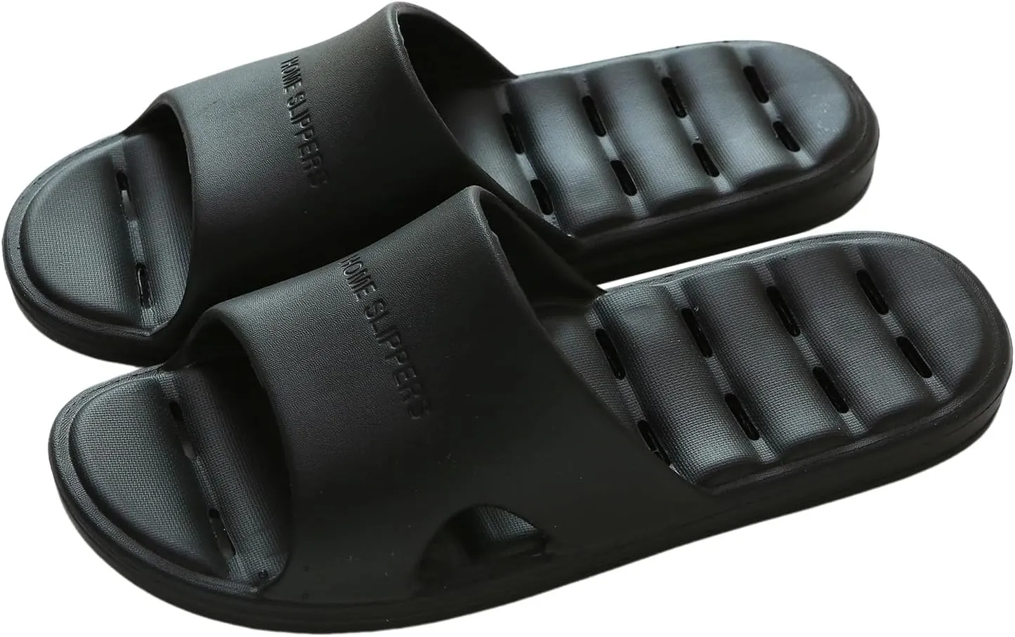 Slides with Drain Holes Lightweight Beach Sandals Slippers Flat Bottom Comfortable Bathroom Home Slippers Fashionable Non