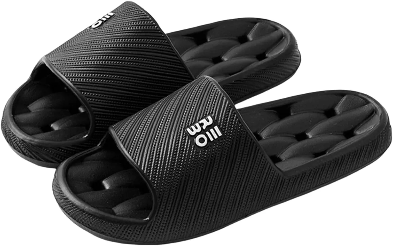 Slippers EVA Breathable Shoes Water Leaking and Quick Drying Women's Letter Home Sandals Slip and Smell Home Slippers