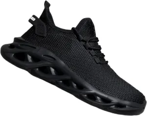 Sneakers Running Shoes Slip-on Sneakers with Shoelaces - Odor-Resistant Athletic Shoes - Lightweight and Breathable