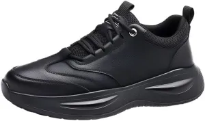 Stylish Men's Leather Oxford Dress Sneakers Wingtip Brogue Business Casual Shoes for Everyday Wear