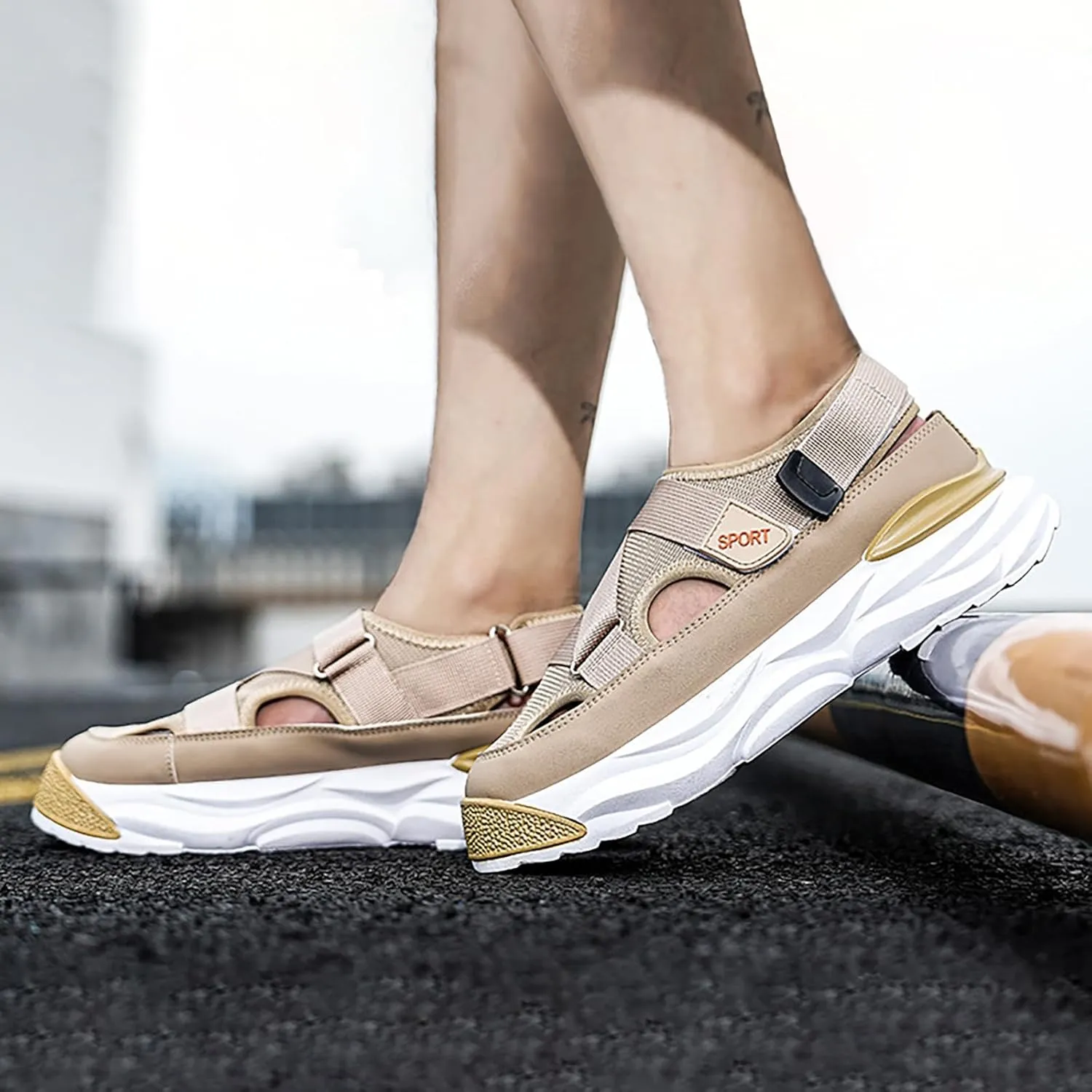 Summer Mesh Breathable Old Daddy Shoes Men 2025 New Lightweight Sports Casual Men's Shoes