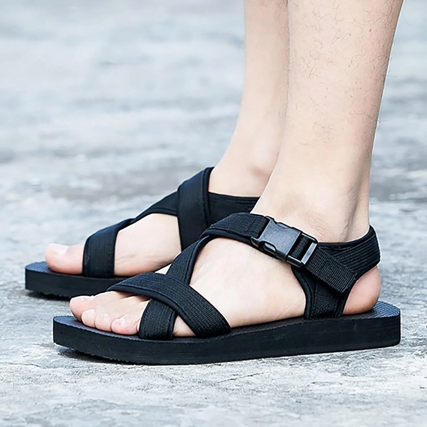 Summer New Thickened Slippers Korean Edition Casual Couple Soft Sole Use Soft Sole Cool Slippers Men'S Sandals