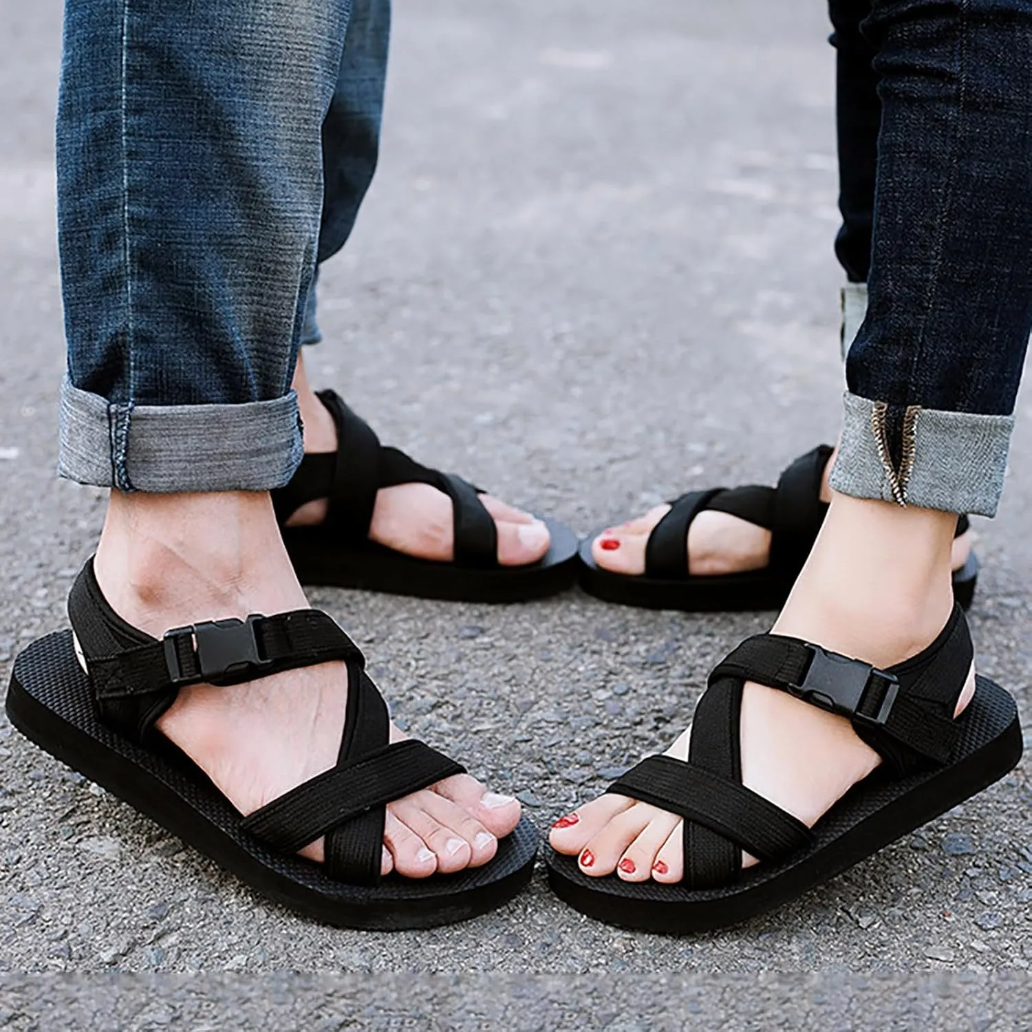 Summer New Thickened Slippers Korean Edition Casual Couple Soft Sole Use Soft Sole Cool Slippers Men'S Sandals