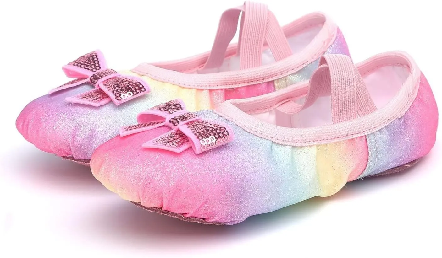 Toddler Girl Colorful Shoes Children Warm Dance Ballet Performance Shoes Dance Yoga Performance Shoes for 2 to
