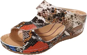 Wedge Sandals for Women 2025 Casual Orthopedic Sandals for Women Slip on Wide Width Shoes Fashion Trendy Summer Open Toe Sandal Summer Dressy Vacation Beach Shoes 2025