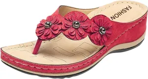Wedge Sandals for Women Comfortable Platform Slides Orthopedic Sandal Summer Casual Womens Flip Flops Walking Shoes