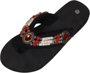 Women Slippers & Sandals Women Shoes Wedge Flip Flop Sandals Fashion Beads Outdoor Beach Flip Flops Women's