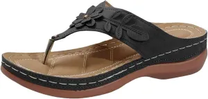 Womens Arch Support Soft Cushion Flip Flops Yoga Mat Comfortable Walking Thong Sandals Slip On Wedge Sandal Indoor Outdoor for Summer