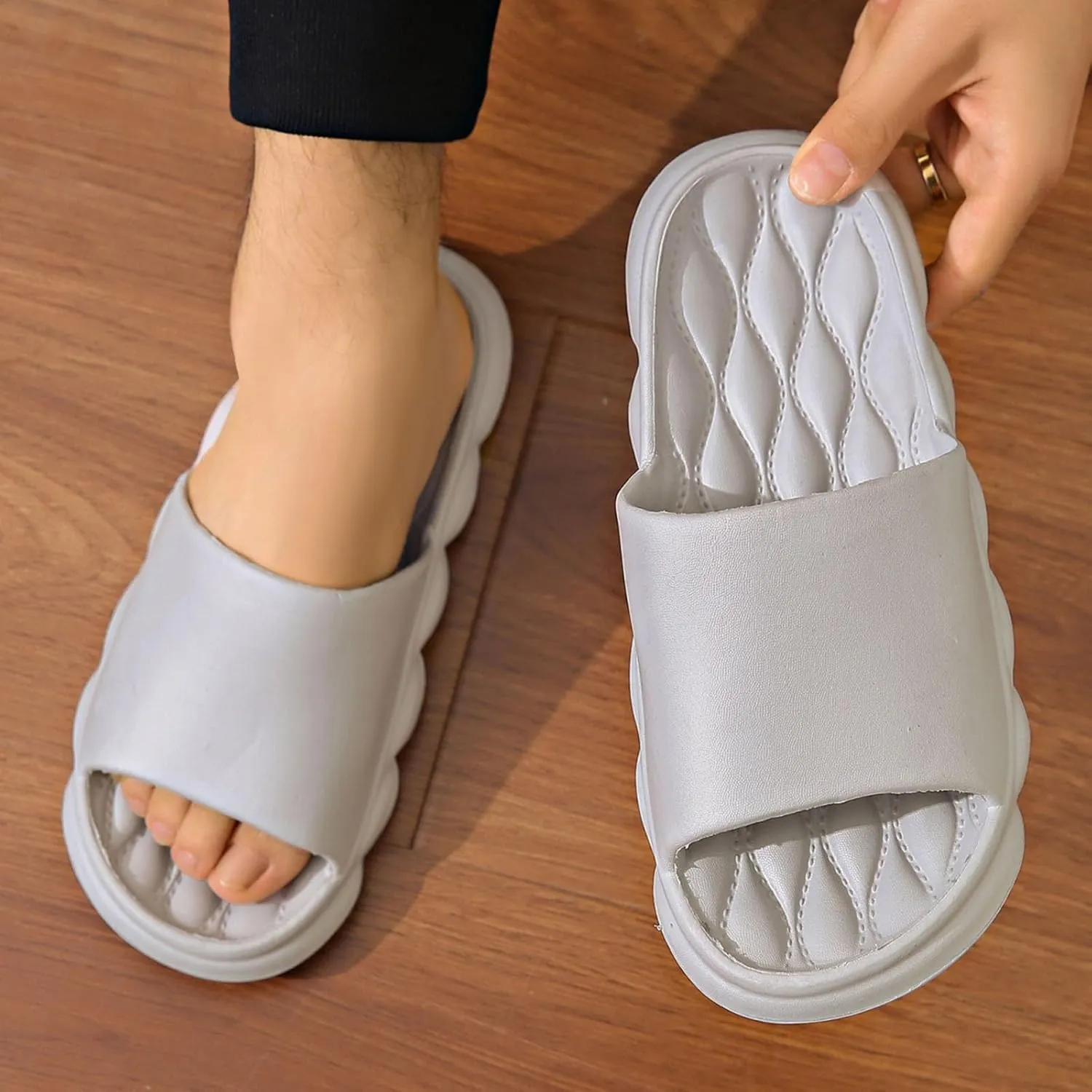 Womens Bathroom Shower Slippers Couples Casual Fashion Non Slip EVA Home Indoor Outdoor Wear Slippers