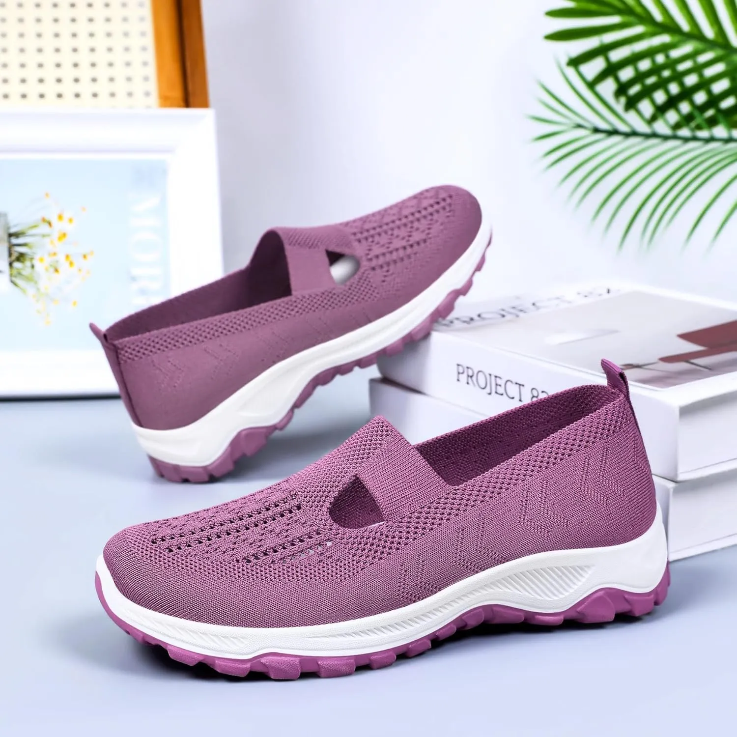 Women's Breathable Anti-Slip Casual Shoes – Lightweight Walking Shoes for Running, Walking, and Everyday Wear