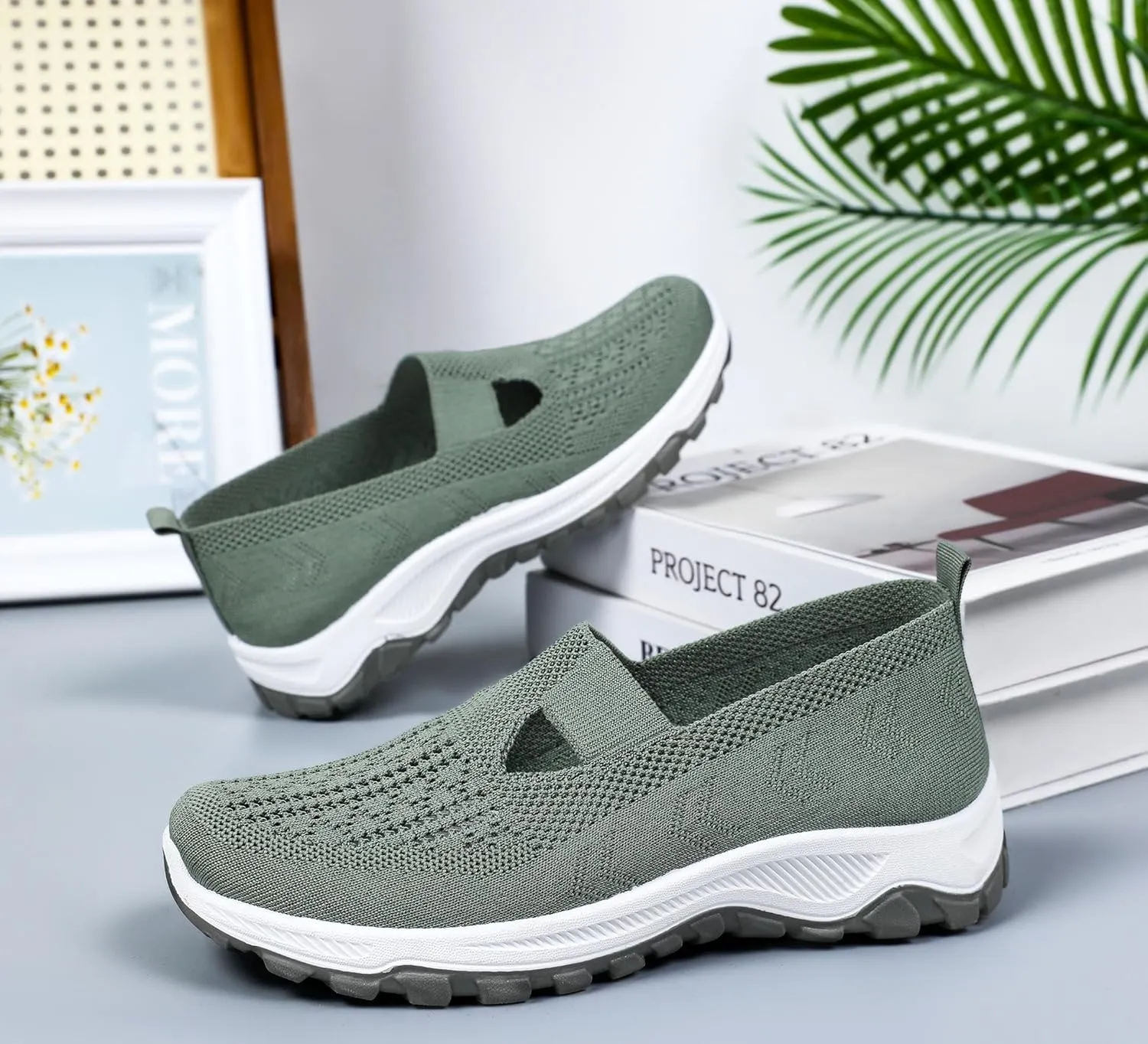 Women's Breathable Anti-Slip Casual Shoes – Lightweight Walking Shoes for Running, Walking, and Everyday Wear