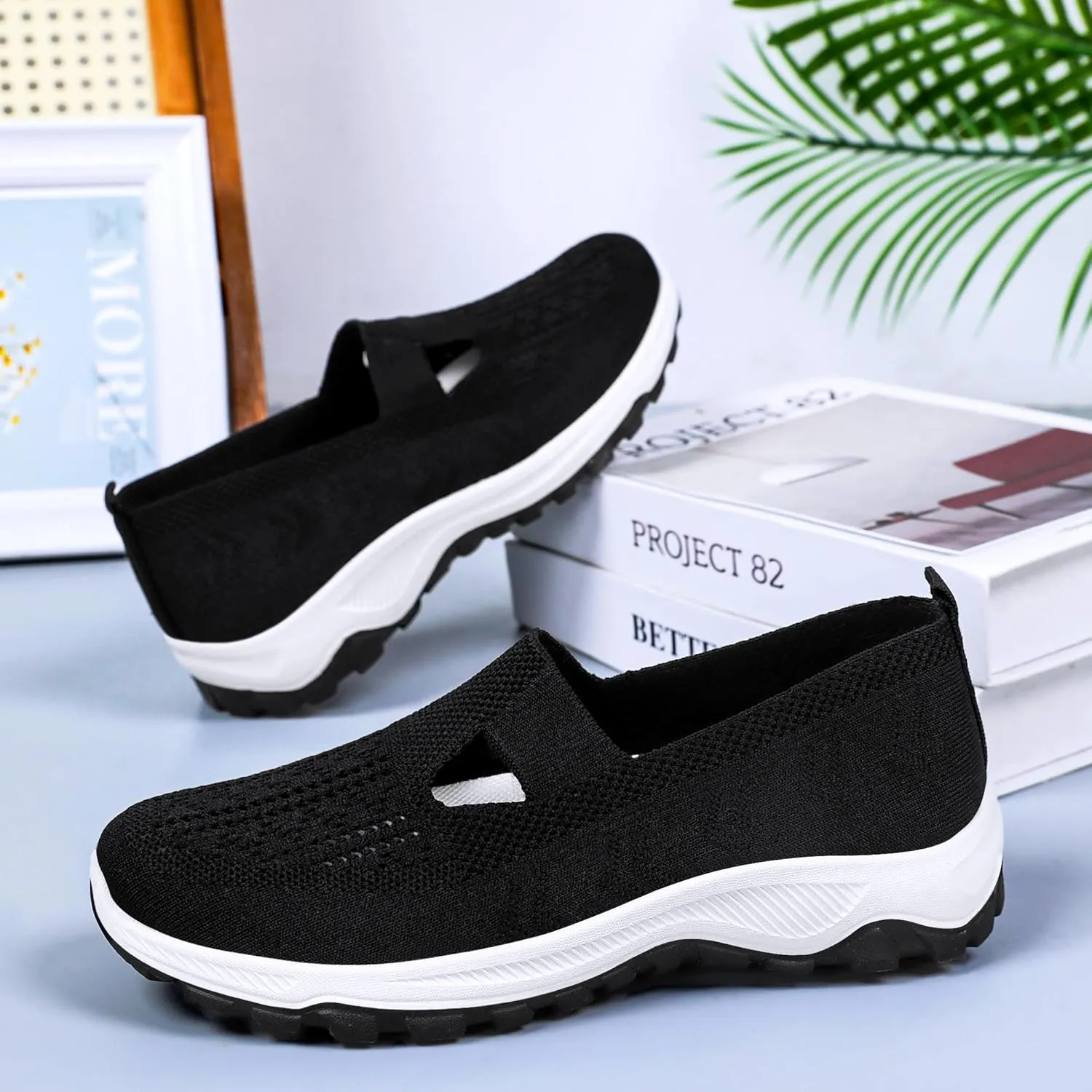 Women's Breathable Anti-Slip Casual Shoes – Lightweight Walking Shoes for Running, Walking, and Everyday Wear