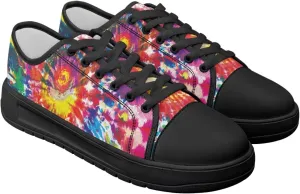 Womens Classic Canvas Casual Shoes Breathable Soft Everyday Versatile Canvas Sneakers for Work Travel Size 6-13.5 Black Sole
