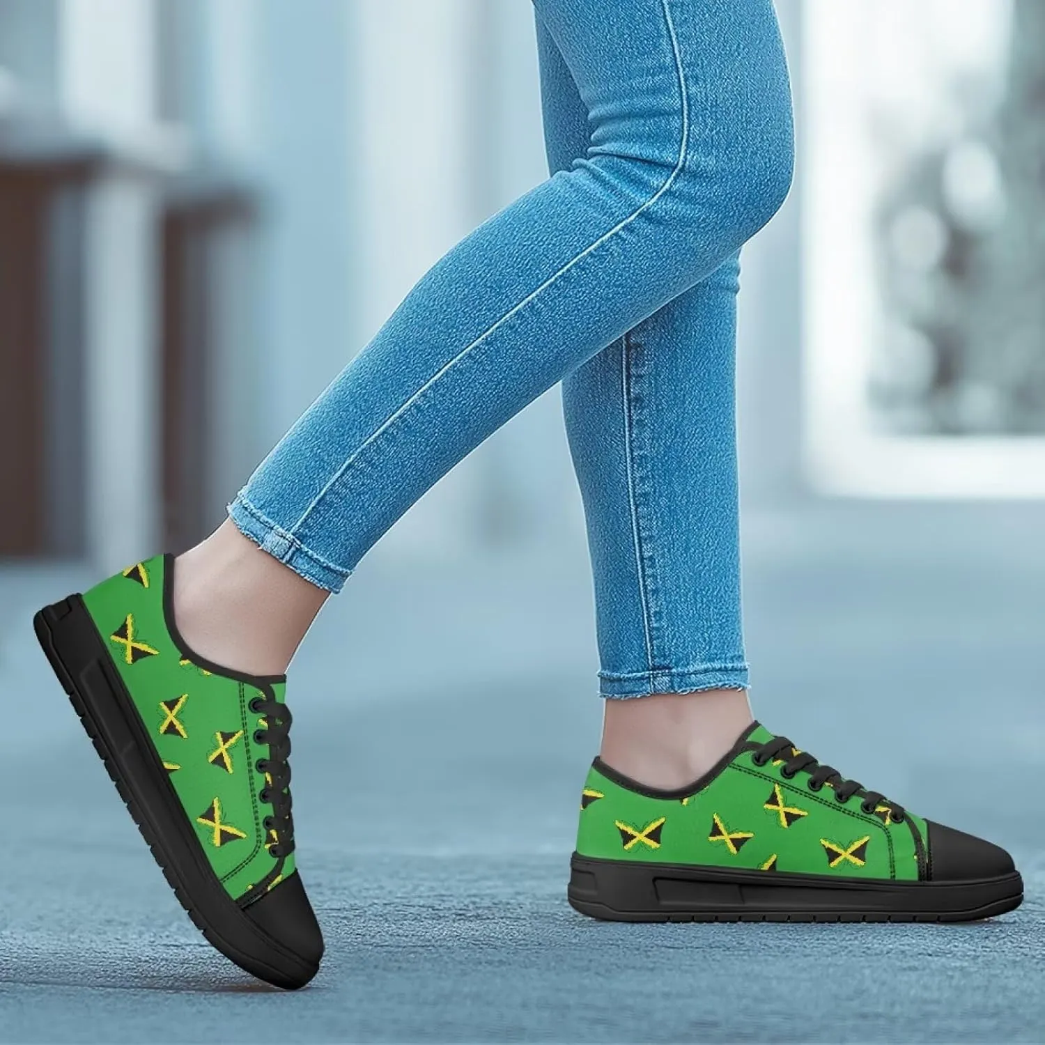 Womens Classic Canvas Casual Shoes Breathable Soft Everyday Versatile Canvas Sneakers for Work Travel Size 6-13.5 Black Sole