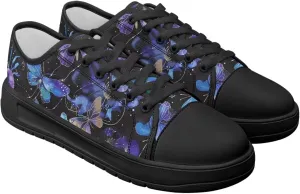 Womens Classic Canvas Casual Shoes Breathable Soft Everyday Versatile Canvas Sneakers for Work Travel Size 6-13.5 Black Sole