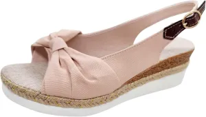 Womens Espadrille Wedge Sandals Open Toe Platform Criss Cross Canvas Strap Sandal Platform Buckle Elegant Shoes