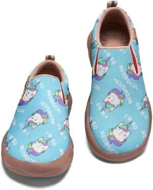 Women's Flat Shoes Art Painted Travel Shoes Slip On Casual Leather Loafers Lightweight Comfort Fashion Sneaker