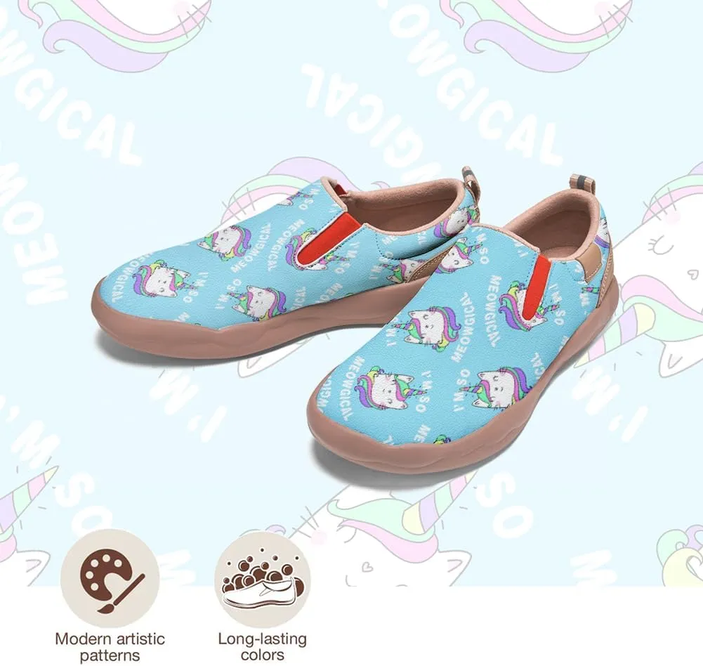 Women's Flat Shoes Art Painted Travel Shoes Slip On Casual Leather Loafers Lightweight Comfort Fashion Sneaker