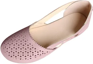 Womens Fusaro Shoes Leather Baotou Hollow Wedge Sandals Round Toe Platform Loafers Fashion Closed Toe Flat Sandal Lightweight Flat Sole Walking Shoes