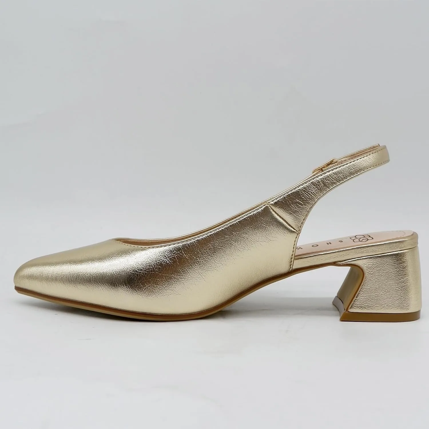 Women's High Heels Pointed Sling Low Heels Dress Bride Wedding