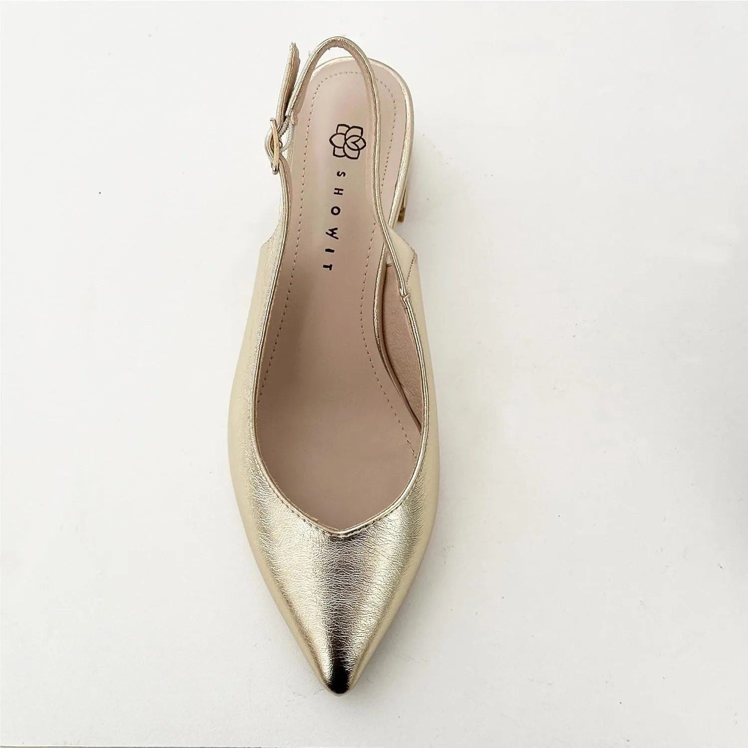 Women's High Heels Pointed Sling Low Heels Dress Bride Wedding