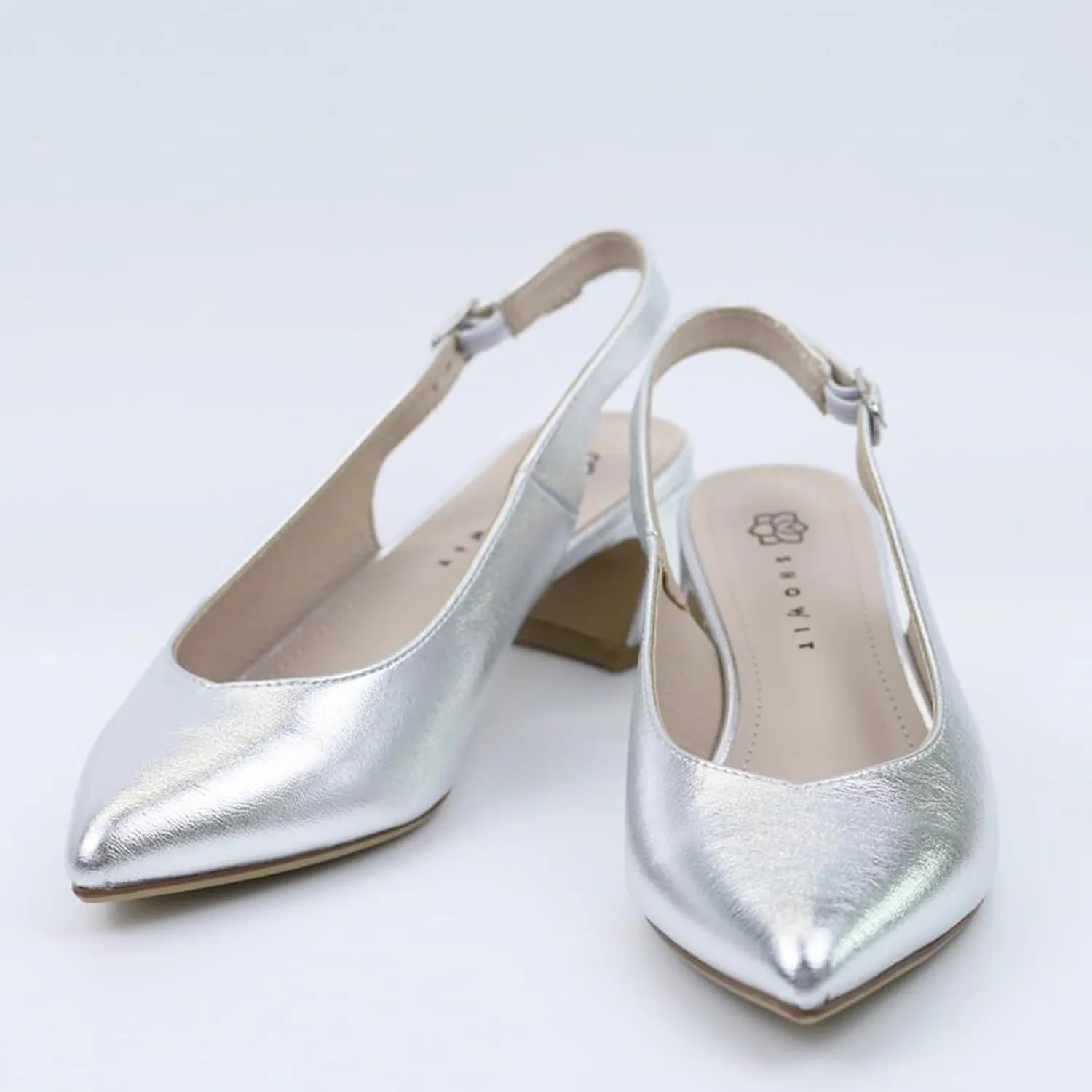 Women's High Heels Pointed Sling Low Heels Dress Bride Wedding