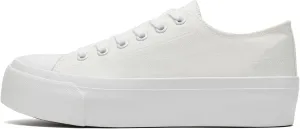 Womens Mens Platform Canvas Sneakers Unisex Classic Casual Shoes Tennis Comfortable Fashion Sneakers Lace-Up