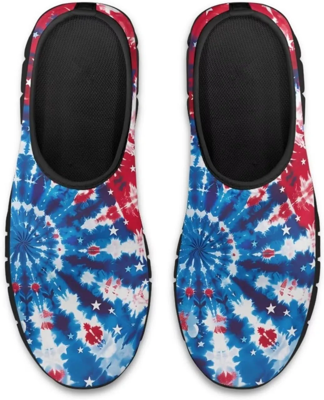 Women's Printed Travel Shoes Slip On Casual Loafers Lightweight Comfort Fashion Sneaker Low-Cut Casual Shoes Black