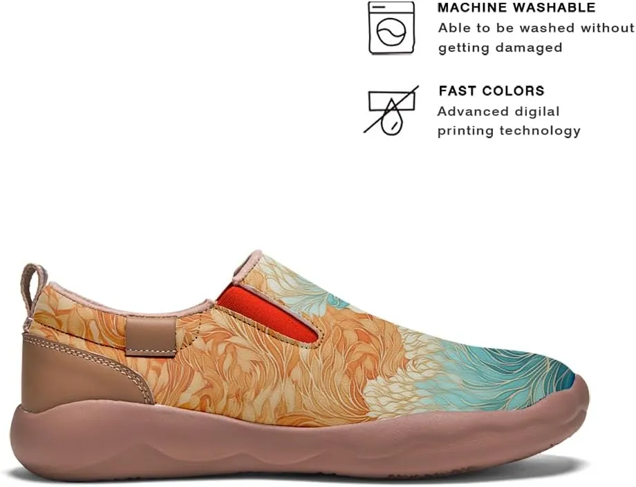 Women's Shoes Art Painted Casual Slip On Loafers Round Toe Lightweight Comfort Fashion Travel Sneakers Classical Floral Pattern