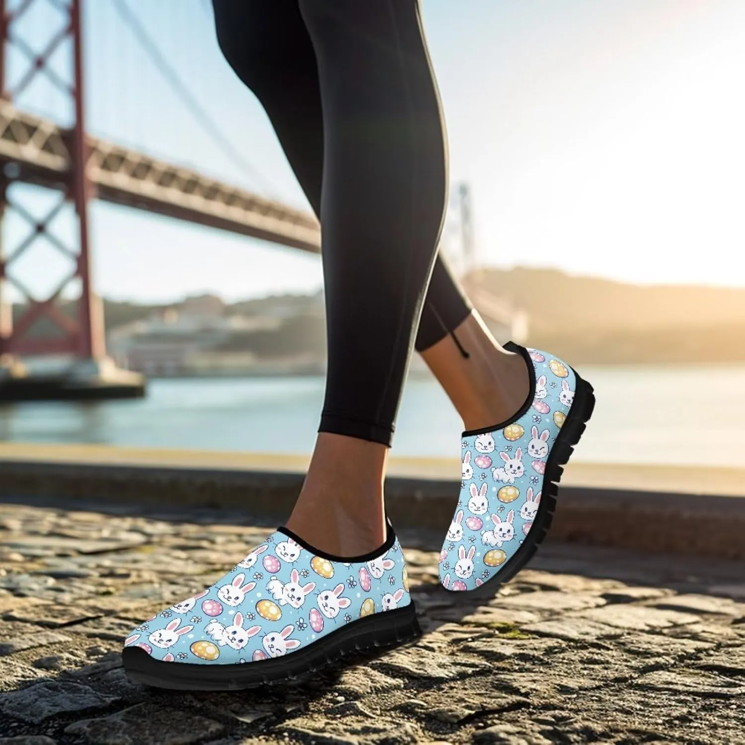 Women's Slip on Walking Shoes Low Top Mesh Sneakers Non Slip Low Top Athletic Teenis Shoes Work Loafers