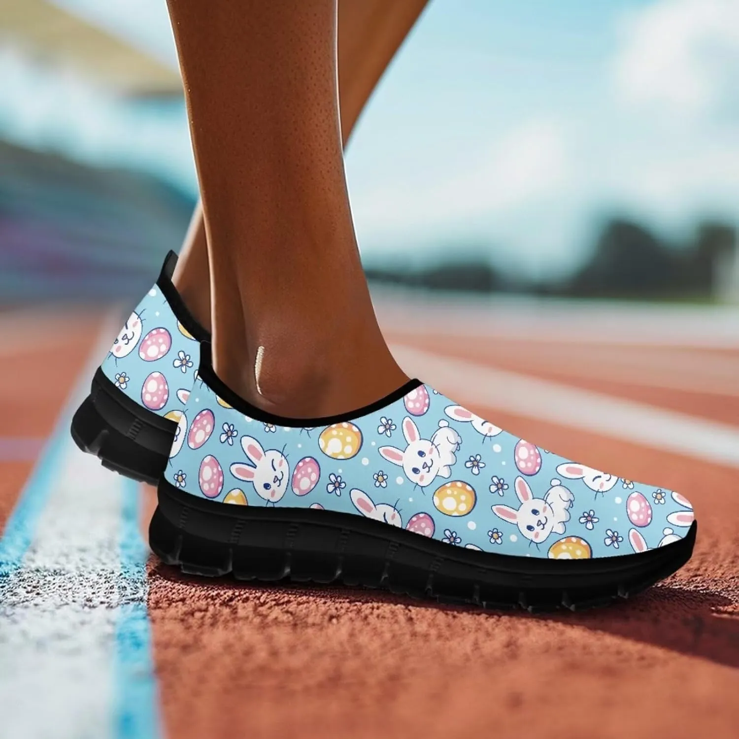 Women's Slip on Walking Shoes Low Top Mesh Sneakers Non Slip Low Top Athletic Teenis Shoes Work Loafers