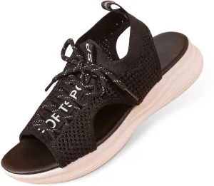 Women's Summer Fashion Cloth Breathable Open Toed Sandals Comfortable Platform Shoes Hike Sandal