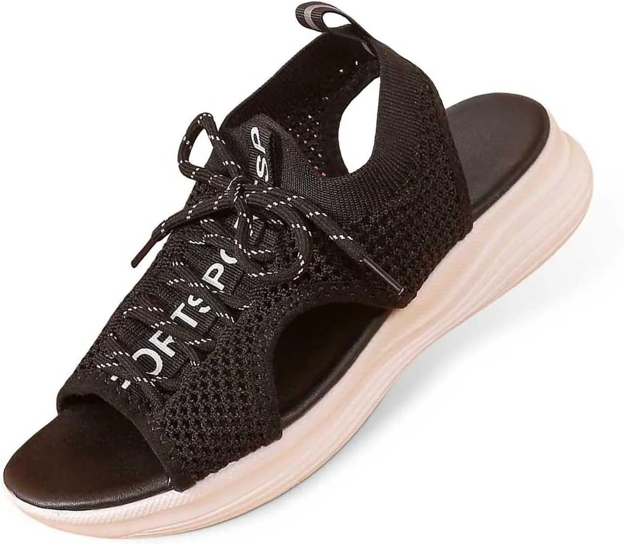 Women's Summer Fashion Cloth Breathable Open Toed Sandals Comfortable Platform Shoes Hike Sandal